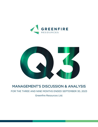 Thumbnail Greenfire Resources Financial Report 2023-q3