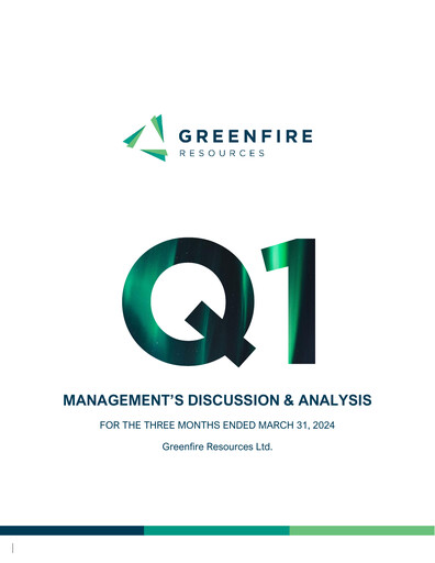 Thumbnail Greenfire Resources Financial Report 2024-q1