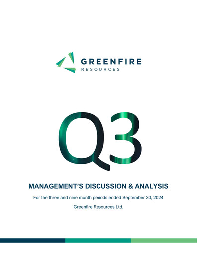 Thumbnail Greenfire Resources Financial Report 2024-q3
