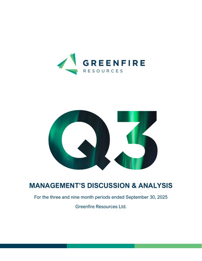 Thumbnail Greenfire Resources Financial Report 2025-q3