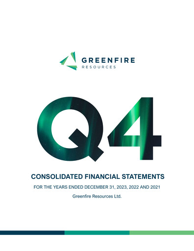 Thumbnail Greenfire Resources Financial Statement 2023