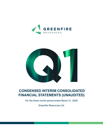 Miniature Greenfire Resources Bilan financier 2026-q1
