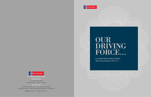 Thumbnail AU Small Finance Bank Annual Report 2012-2013