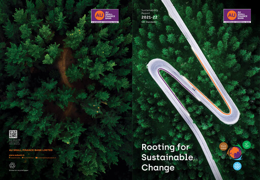 Miniature AU Small Finance Bank Rapport de durabilité 2021-2022