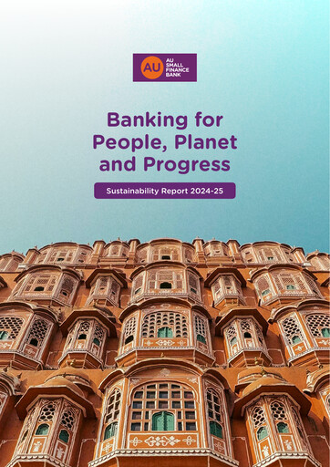 Thumbnail AU Small Finance Bank Sustainability Report 2024-2025