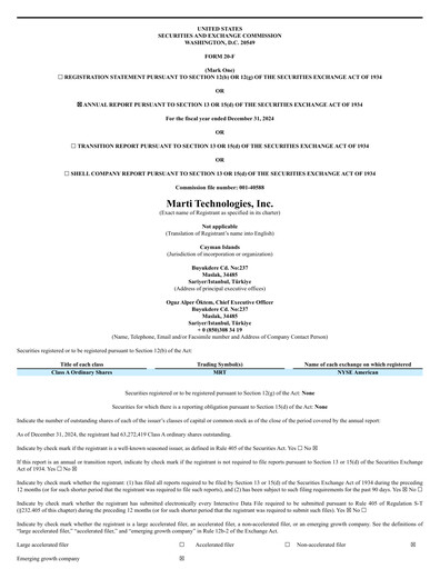 Thumbnail Marti Technologies Annual Report 2024