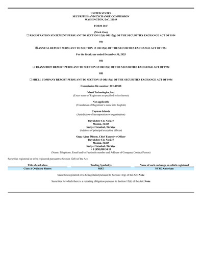 Thumbnail Marti Technologies Annual Report 2025