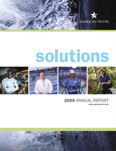 Thumbnail American Water Annual Report 2009