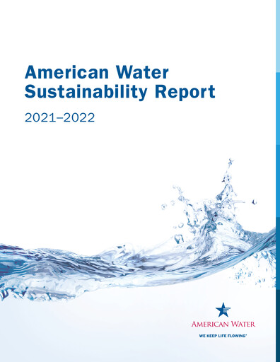 Thumbnail American Water Sustainability Report 2021-2022
