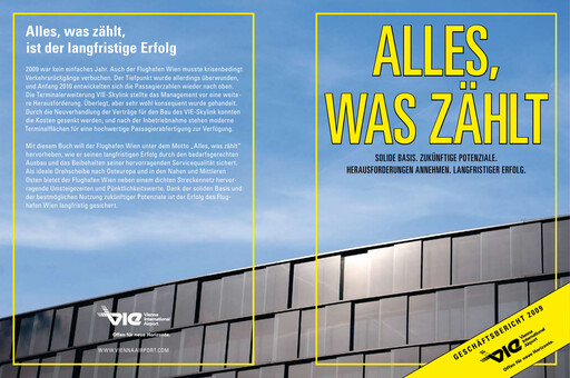 Thumbnail Flughafen Wien (Vienna Airport) Annual Report 2009