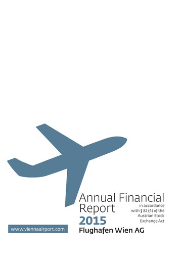 Thumbnail Flughafen Wien (Vienna Airport) Financial Statement 2015