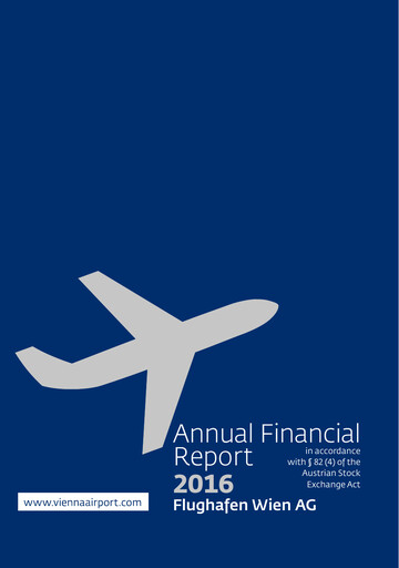 Thumbnail Flughafen Wien (Vienna Airport) Financial Statement 2016