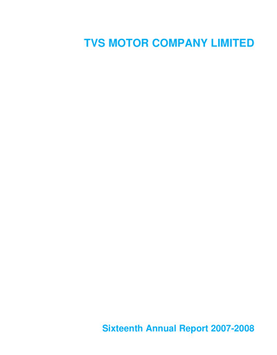 Thumbnail TVS Motor Annual Report 2008