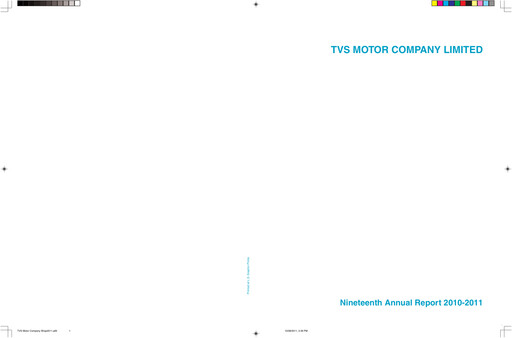 Thumbnail TVS Motor Annual Report 2010-2011