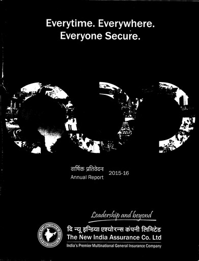 Thumbnail New India Assurance
 Annual Report 2015-2016