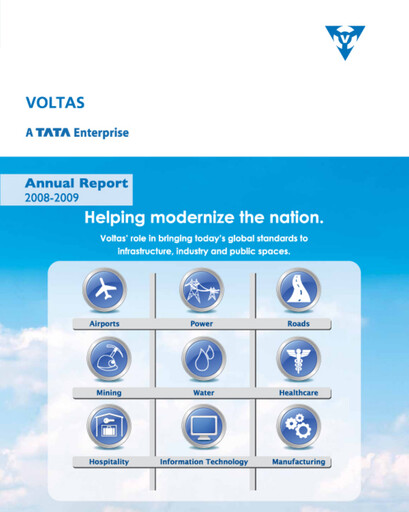 Thumbnail Voltas
 Annual Report 2008-2009