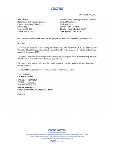 Thumbnail Voltas
 Quarterly Report 2025-2026-q2