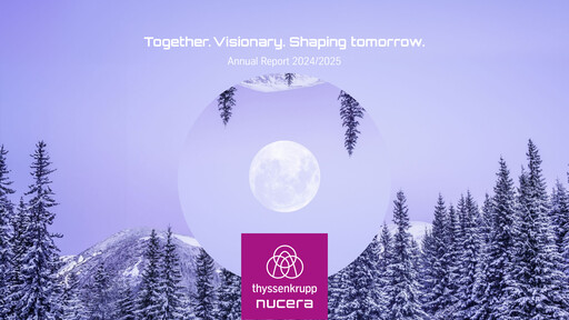 Thumbnail thyssenkrupp nucera Annual Report 2024-2025