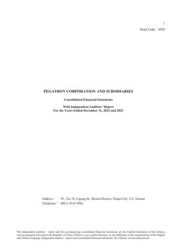 Thumbnail Pegatron Financial Statement 2022