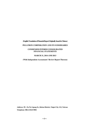 Thumbnail Pegatron Quarterly Report 2014-q1