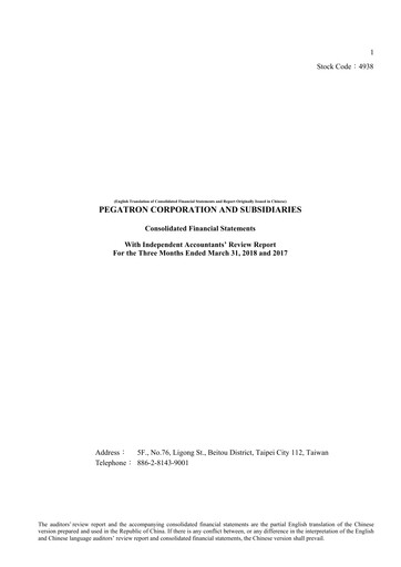 Thumbnail Pegatron Quarterly Report 2018-q1