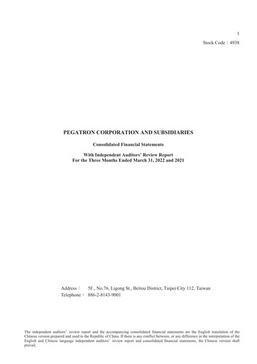 Thumbnail Pegatron Quarterly Report 2022-q1