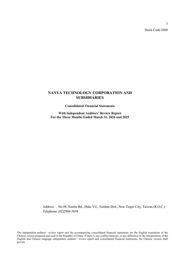 Thumbnail Nanya Technology
 Quarterly Report 2026-q1