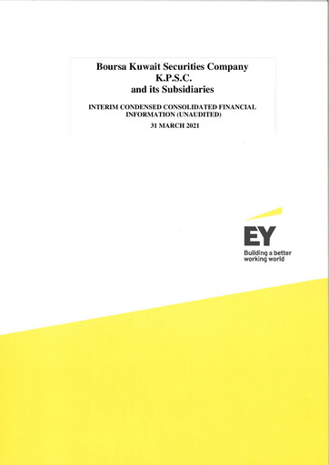 Miniature Boursa Kuwait Securities Company Bilan financier 2021-q1