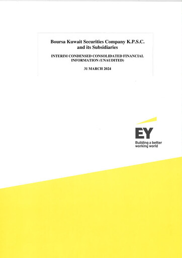 Miniature Boursa Kuwait Securities Company Bilan financier 2024-q1