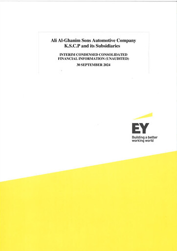 Thumbnail Ali Al-Ghanim Sons Automotive Company Quarterly Report 2024-q3