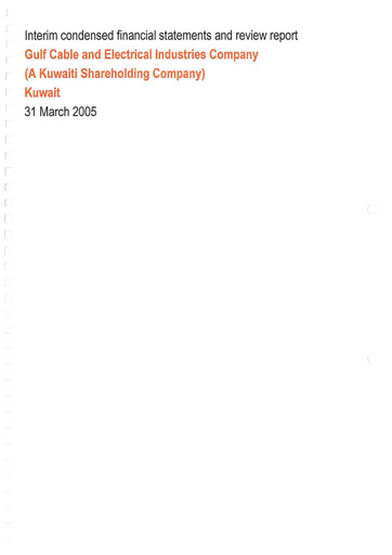 Miniature Gulf Cable and Electrical Industries Company - KPSC Bilan financier 2005-q1