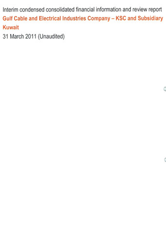 Thumbnail Gulf Cable and Electrical Industries Company - KPSC Financial Statement 2011-q1