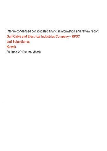 Thumbnail Gulf Cable and Electrical Industries Company - KPSC Financial Statement 2019-h1