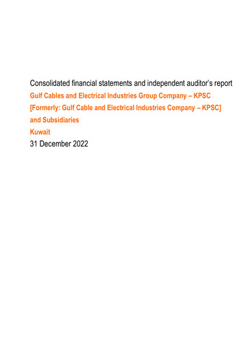 Thumbnail Gulf Cable and Electrical Industries Company - KPSC Financial Statement 2022