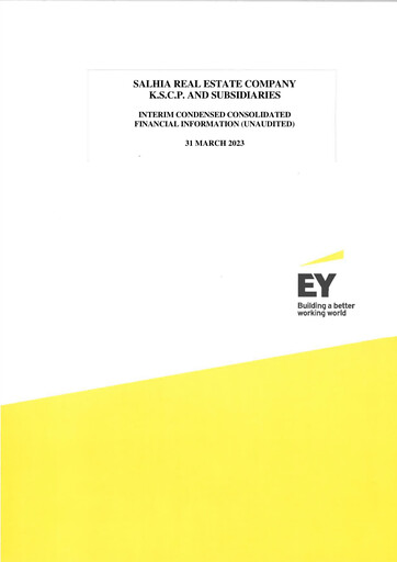 Vorschaubild Salhia Real Estate Company Quartalsbericht 2023-q1