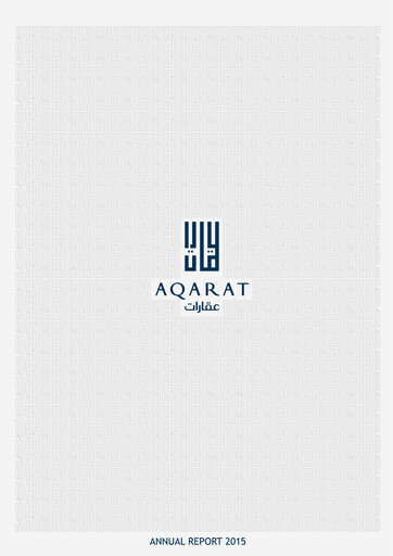 Miniature Kuwait Real Estate Company (AQARAT) Rapport annuel 2015