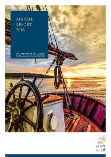 Thumbnail Arzan Financial Group for Financing and Investment Annual Report 2016