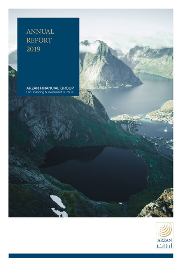 Thumbnail Arzan Financial Group for Financing and Investment Annual Report 2019