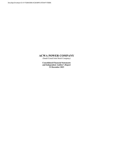 Thumbnail ACWA POWER Company Financial Statement 2023