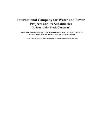 Thumbnail ACWA POWER Company Half-year Report 2021-h1