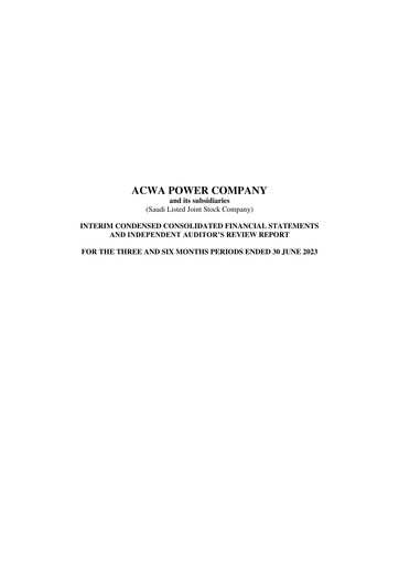 Thumbnail ACWA POWER Company Half-year Report 2023-h1