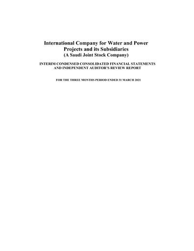 Thumbnail ACWA POWER Company Quarterly Report 2021-q1