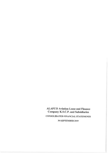 Thumbnail ALAFCO Aviation Lease and Finance Company Financial Statement 2019