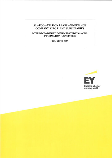 Thumbnail ALAFCO Aviation Lease and Finance Company Half-year Report 2023-h1