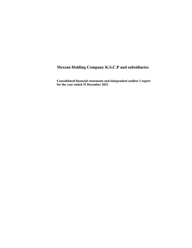 Thumbnail Mezzan Holding Company Financial Statement 2021