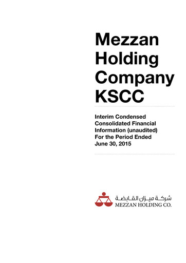 Thumbnail Mezzan Holding Company Half-year Report 2015-h1
