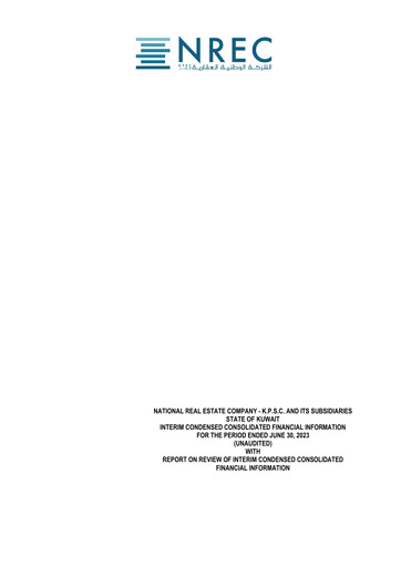 Thumbnail National Real Estate Company - K.P.S.C. Half-year Report 2023-h1