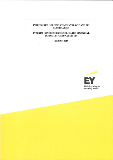 Vorschaubild Integrated Holding Company K.S.C.P. Halbjahresbericht 2023-h1