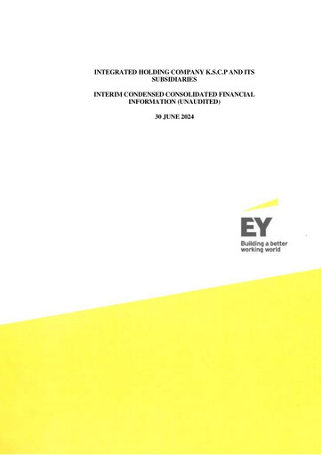Vorschaubild Integrated Holding Company K.S.C.P. Halbjahresbericht 2024-h1