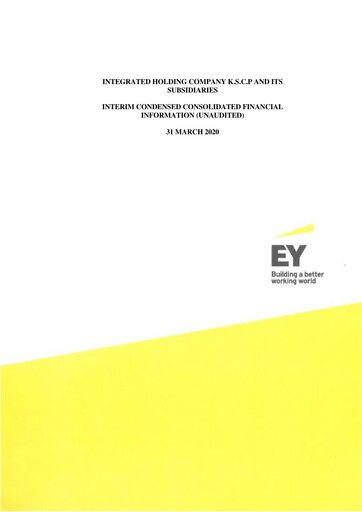 Thumbnail Integrated Holding Company K.S.C.P. Quarterly Report 2020-q1